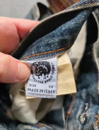 Jeans uomo Diesel blu vintage