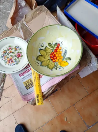 N.8 Piatti Vintage Ceramica Floreale