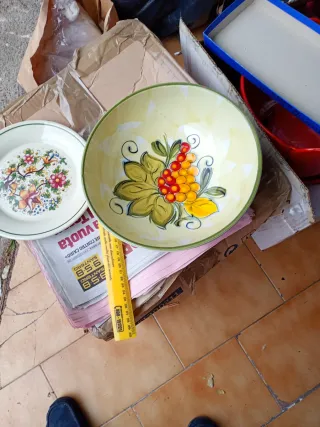 N.8 Piatti Vintage Ceramica Floreale