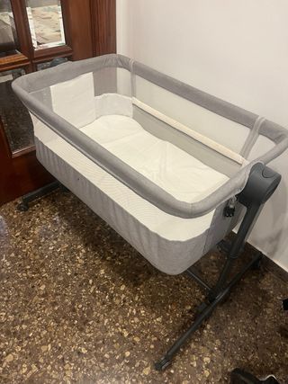 Minicuna de viaje gris 80x45 aprox