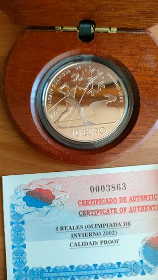 10 Euros plata España 2002 JJ Olimpicos Invierno