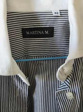 Camicia a righe bianco e nero