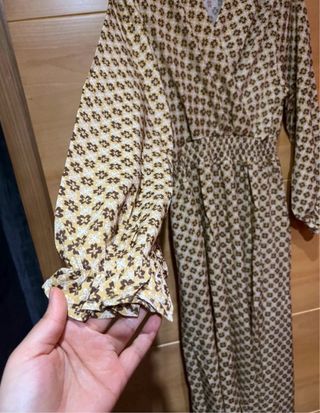 Vestido largo estampado floral