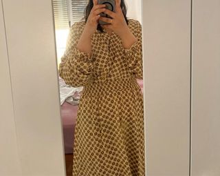 Vestido largo estampado floral