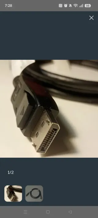 Cable Displayport Alta Resolución