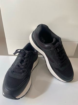 Zapatillas Zara plataforma negras