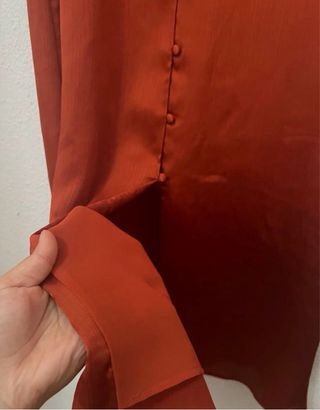 Vestido midi Mango rojo