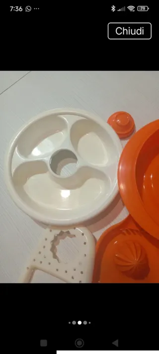 Set Pappa Chicco Vintage Arancione