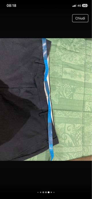 Set di 2 Pantaloni uomo blu e marrone