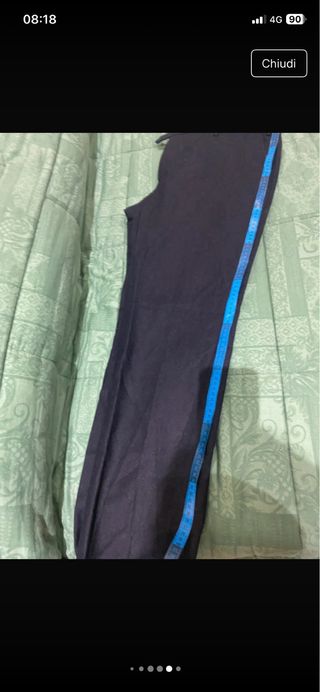 Set di 2 Pantaloni uomo blu e marrone