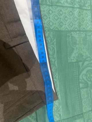 Set di 2 Pantaloni uomo blu e marrone