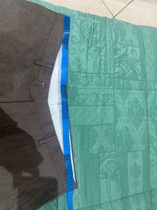 Set di 2 Pantaloni uomo blu e marrone