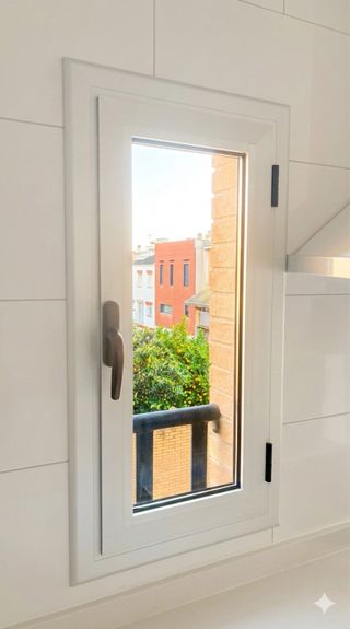 Ventana de Aluminio Gris Climalit - 103 x 52 cm