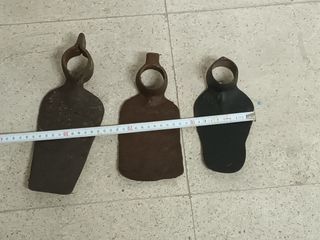 lote de 3 azadas pequeñas para antigüedad, o usar