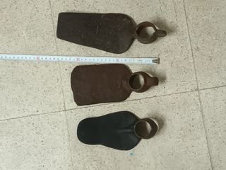 lote de 3 azadas pequeñas para antigüedad, o usar