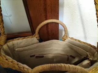 Bolso de rafia Parfois multicolor