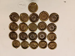 Tiradores latón vintage (20 unidades)