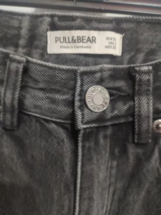 Pantalón Vaquero Mujer Pull&Bear T34 Talle Alto