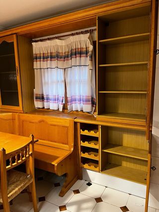 Conjunto cocina/comedor madera rústico