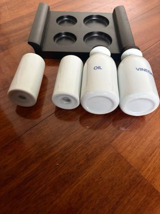 Set Olio Aceto Sale Pepe Design Ceramica