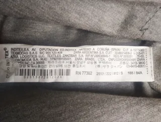 Jersey Zara Gris Detalles Cuentas/83%Algodón