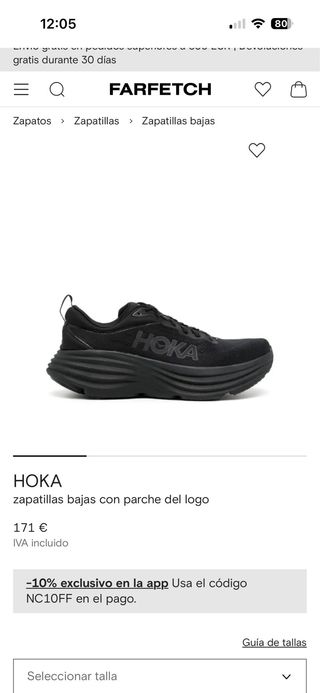 Zapatos Hoka Negros