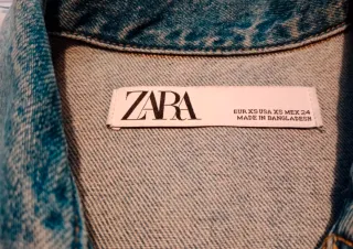 Cazadora vaquera Zara oversize