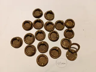 Lote de tiradores latón vintage (19 uds)