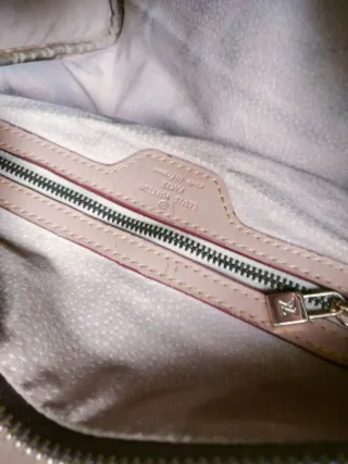 Bolso Piel Marrón y Rosa