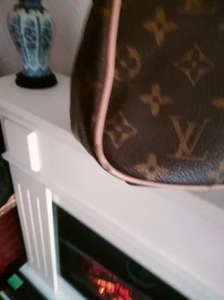 Bolso Piel Marrón y Rosa