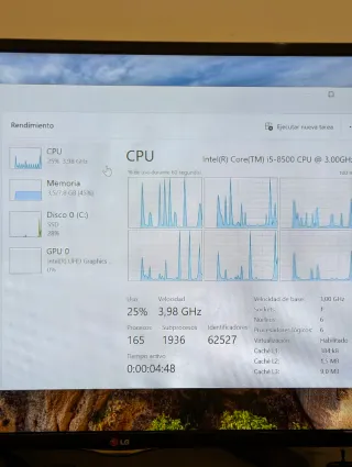 Ordenador HP Prodesk Negro/Gris