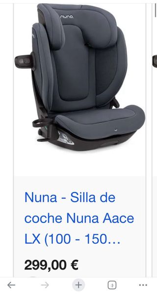 Silla coche Nuna Aace LX gris