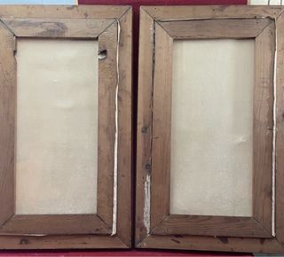 PRECIOSA PAREJA DE CUADROS ART NOUVEAU