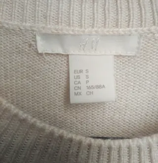 Jersey H&M Pollo Lentejuelas Talla M/L