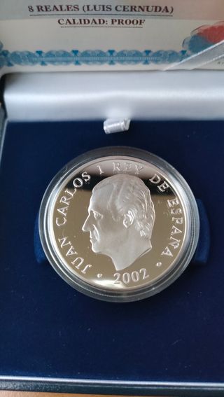 10 Euros Plata España 2002 Luis Cernuda