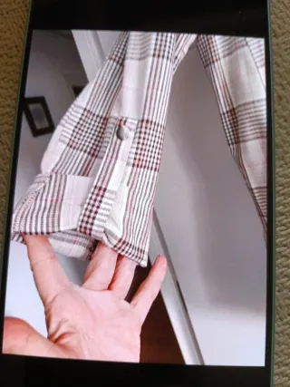 Blazer cuadros Stradivarius Talla L