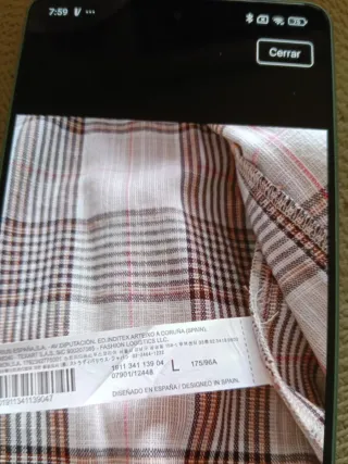 Blazer cuadros Stradivarius Talla L