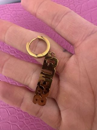 Pendientes Guess dorados con strass