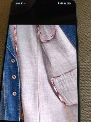 Americana tejana azul