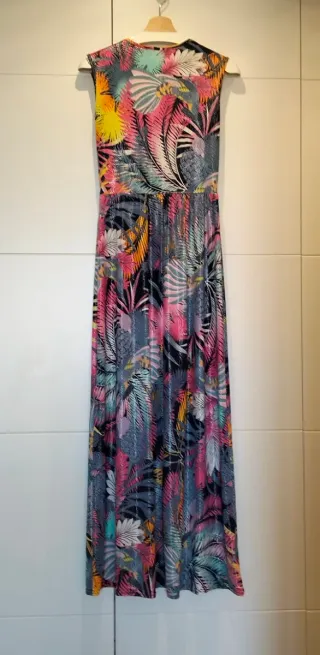 Vestido estampado tropical Morgan talla 38