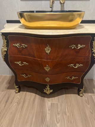 Cómoda antigua mueble de baño antiguo