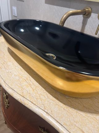 Cómoda antigua mueble de baño antiguo