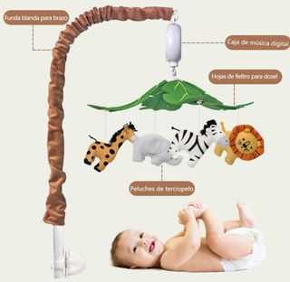 Móvil cuna con música y rotación – NUEVO