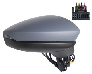 Retrovisor Derecho, Electrico, Termico, Con Intermitente Imprimada Convexo 6Pin para Audi A3 2020