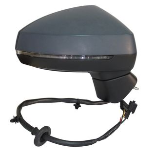 Retrovisor Derecho Electrico, Imprimado, Abatible Electricamente Con Memoria Asferico, Termico Con Intermitente (14Pins) para Audi A3 SEDAN 2013