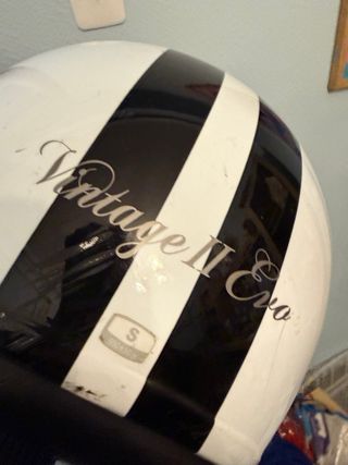 Casco Moto NZI Blanco y Negro talla S