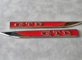 Vw Golf GTD 2 Emblemas Laterales