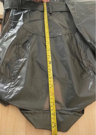 Chaqueta Biker Impermeable Negra Zara Talla XS