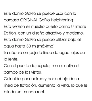 Attrezzatura per immersioni GoPro Dome SHOOT con custodia SuperSuit fino a 30 metri