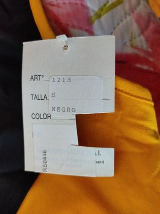 Camiseta Batuka Rosaura Talla S Negra y Amarilla